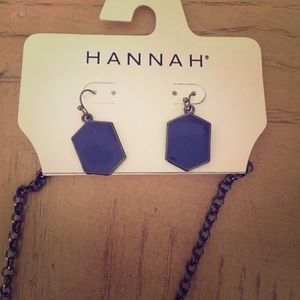 Hannah necklace and earrings - new